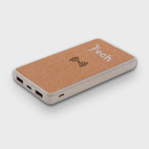 Banca di energia senza fili Cork Wheatstraw 8.000mAh