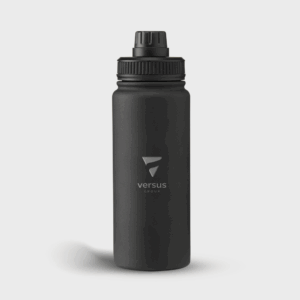 Thermos in acciaio inox riciclato con anello di trasporto