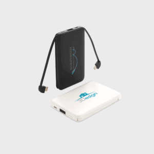 Powerbank tascabile 5.000 mAh con cavi integrati
