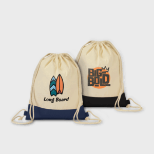 Borsa con coulisse in cotone 125 g/m²