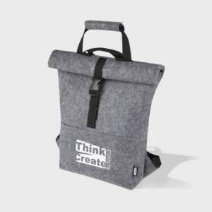 Borsa da bicicletta Roll-top in feltro riciclato GRS
