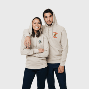 Felpa con cappuccio in cotone riciclato Jasper