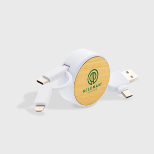 Cavo retrattile 6 in 1 in plastica riciclata RCS