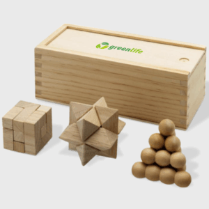 Set Brainiac di 3 puzzle di legno