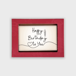 Biglietto d'auguri al cioccolato