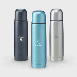 Thermos ecologico con finitura metallica