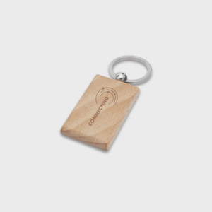 Portachiavi Rettangolare in Legno di Faggio