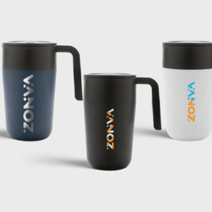 Tazza GRS in PP riciclato e SS con impugnatura