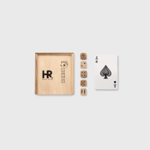 Set da Gioco in Carta in Scatola di Legno