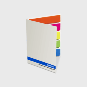 Indicatori di pagina con copertina stampata
