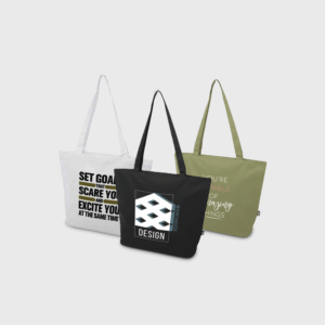 Borsa di Tela Panama GRS Riciclata con Cerniera