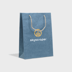 Borsa Regalo in Carta Riciclata e Denim Leaf It