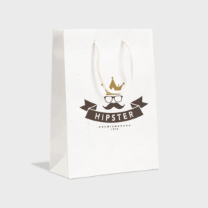 Borsa Regalo in Carta Riciclata e Paglia Leaf It