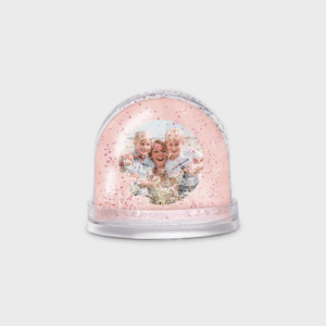 Globo di neve glitterato personalizzato