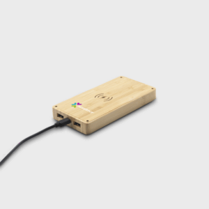 Caricabatterie Wireless a Energia Solare con Bambù