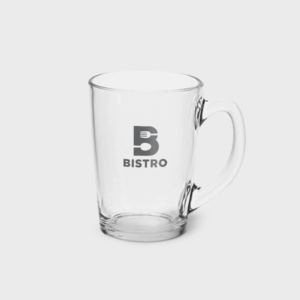 Tazza da tè in vetro rotonda