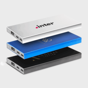 Powerbank Tecco 5000 mAh in alluminio riciclato GRS