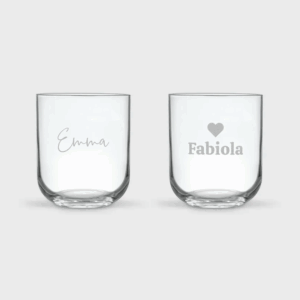 Bicchiere d'acqua personalizzato